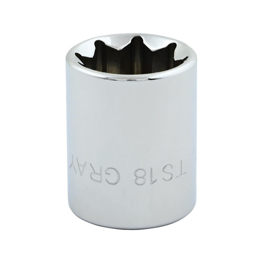 9/16&#34; X 3/8&#34; Drive, 8 Point Standard Length, Chrome Finish Socket