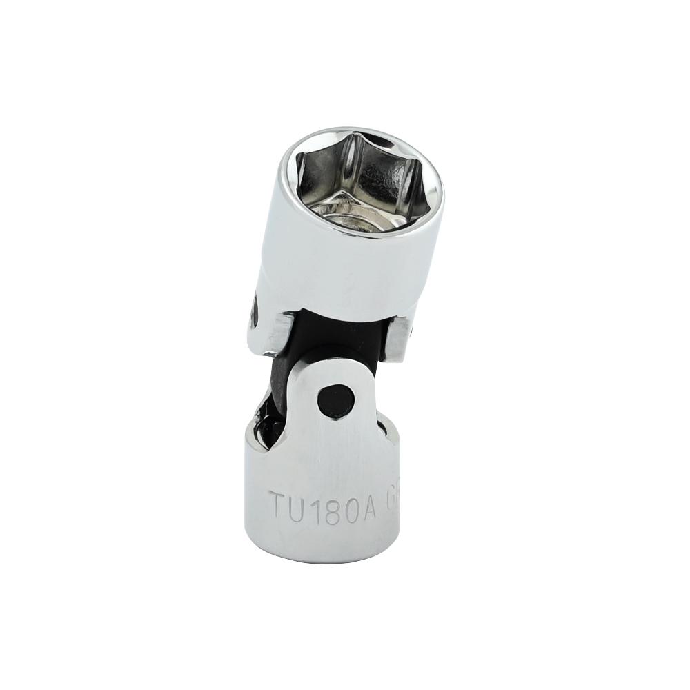 9/16&#34; X 3/8&#34; Drive, 6 Point Standard Length, Universal Joint Chrome Socket