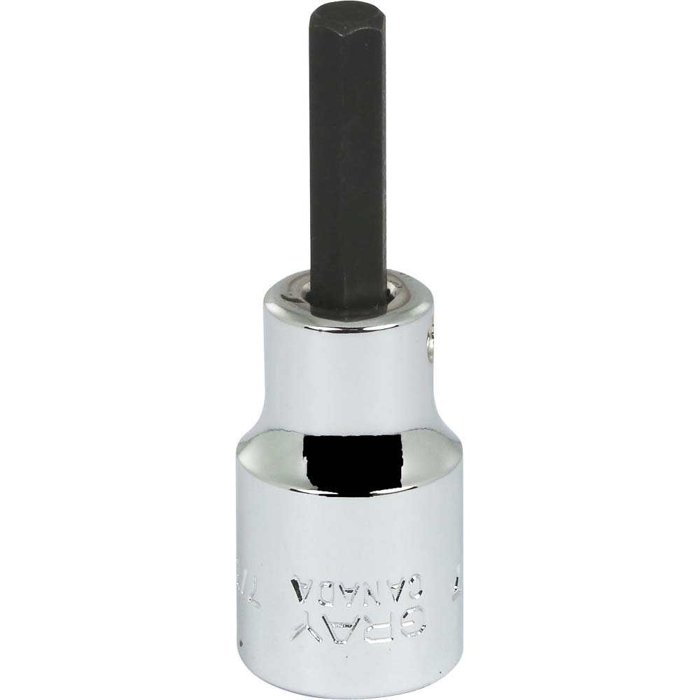 7/32&#34; X 3/8&#34; Drive Standard Length Hex Head, Chrome Finish Socket