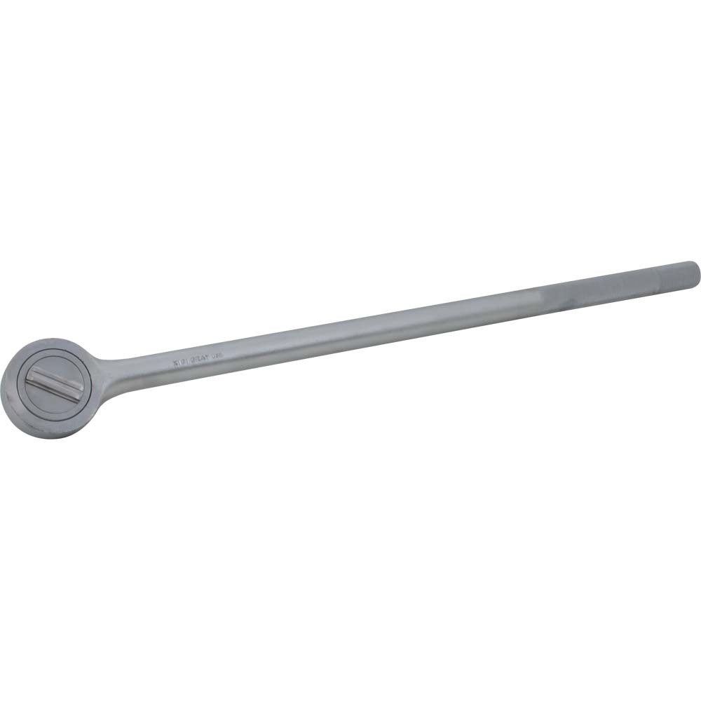 1&#34; Drive 45 Tooth Reversible Ratchet, Satin Chrome Finish, 24&#34; Long