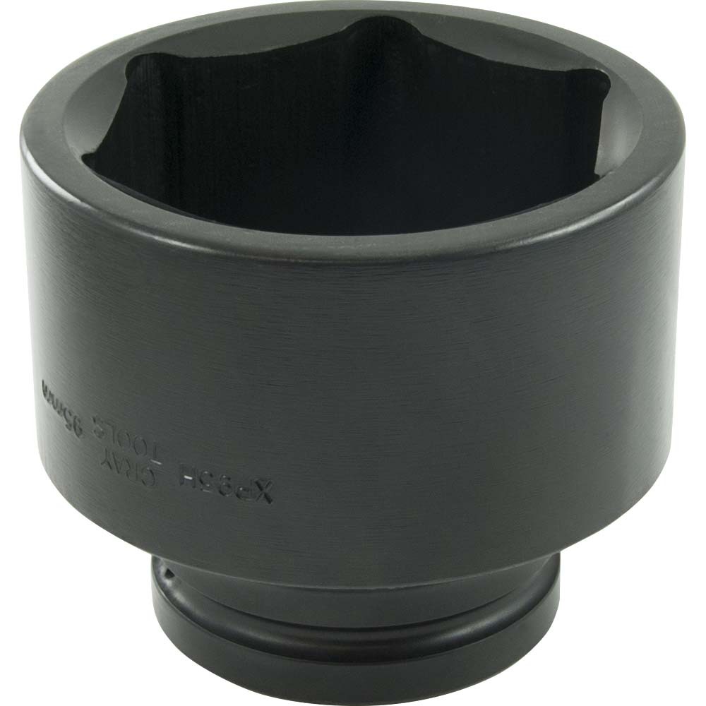 95mm X 1&#34; Drive, 6 Point Standard Length, Impact Socket