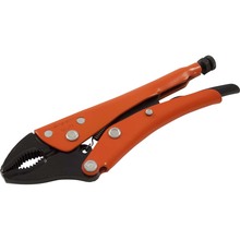 Gray Tools 121-05 - 5" Locking Pliers, 1-1/8" Jaw Opening, Curved Jaws With Wire Cutter
