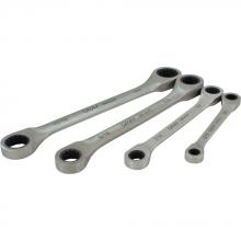 Gray Tools 59704A - 4 Piece SAE, Double Box Fixed Head, Ratcheting Wrench Set, 5/16" X 3/8" - 11/16" X 3/4&#