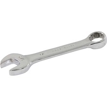 Gray Tools 63216 - 1/2" Stubby Combination Wrench, 12 Point, Mirror Chrome Finish