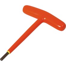 Gray Tools 68612-I - 3/16" S2 T-handle Hex Key, 1000V Insulated