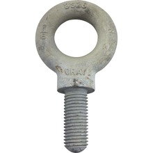 Gray Tools 88728 - 7/8-9 Thread Galvanized, Shoulder Pattern Eyebolt