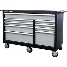 Gray Tools 99209SB - Marquis Series 53" Roller Cabinet With 9 Drawers