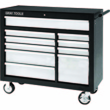 Gray Tools 99210SB - Marquis Series 42" Roller Cabinet With 10 Drawers