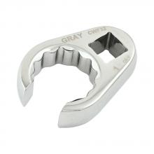 Gray Tools CWF32 - 1/2" Drive, 1" Flare Nut Crow Foot Wrench, Chrome Finish