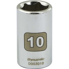 Gray Tools D003010 - 1/4" Drive 6 Point Metric, 10mm Standard Length, Chrome Finish Socket