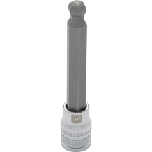 Gray Tools D006909 - 3/8" Drive Metric Hex Head, 9mm Long Ball Nose, Chrome Finish Socket