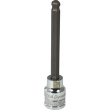 Gray Tools D006958 - 3/8" Drive SAE Hex Head, 1/4" Long Ball Nose, Chrome Finish Socket