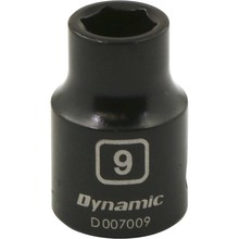 Gray Tools D007009 - 3/8" Drive 6 Point Metric, 9mm Standard Length, Impact Socket