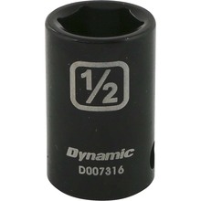 Gray Tools D007316 - 3/8" Drive 6 Point SAE, 1/2" Standard Length, Impact Socket