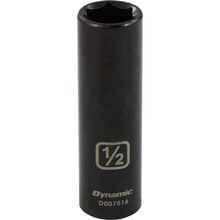 Gray Tools D007516 - 3/8" Drive 6 Point SAE, 1/2" Deep Length, Impact Socket