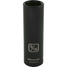 Gray Tools D007518 - 3/8" Drive 6 Point SAE, 9/16" Deep Length, Impact Socket