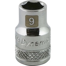 Gray Tools D008009 - 3/8" Drive 6 Point Metric, 9mm Standard Length, Chrome Finish Socket
