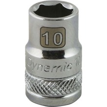 Gray Tools D008010 - 3/8" Drive 6 Point Metric, 10mm Standard Length, Chrome Finish Socket