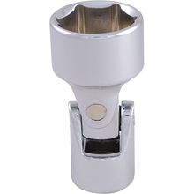 Gray Tools D008616 - 3/8" Drive 6 Point SAE, 1/2" Universal Joint Socket, Chrome Finish