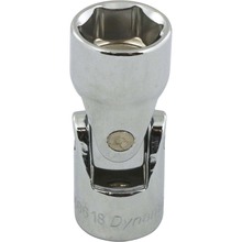 Gray Tools D008618 - 3/8" Drive 6 Point SAE, 9/16" Universal Joint Socket, Chrome Finish