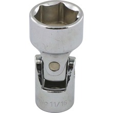 Gray Tools D008622 - 3/8" Drive 6 Point SAE, 11/16" Universal Joint Socket, Chrome Finish