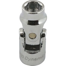 Gray Tools D008710 - 3/8" Drive 6 Point Metric, 10mm Universal Joint Socket, Chrome Finish