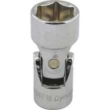Gray Tools D008716 - 3/8" Drive 6 Point Metric, 16mm Universal Joint Socket, Chrome Finish
