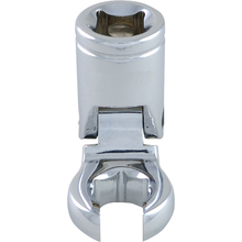 Gray Tools D008760 - 3/8" Drive Metric 10mm Flex Head, Crow Foot Flare Nut Socket, Chrome Finish