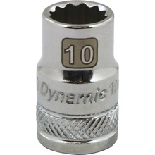 Gray Tools D009110 - 3/8" Drive 12 Point Metric, 10mm Standard Length, Chrome Finish Socket