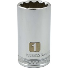 Gray Tools D009632 - 3/8" Drive 12 Point SAE, 1" Deep Length, Chrome Finish Socket