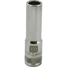 Gray Tools D009710 - 3/8" Drive 12 Point Metric, 10mm Deep Length, Chrome Finish Socket