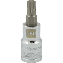 Gray Tools D013350 - 1/2" Drive Torx® Head, T50 Bit Regular Length, Chrome Finish Socket