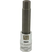 Gray Tools D013466 - 1/2" Drive SAE Hex Head, 1/2" Long Bit, Chrome Finish Socket
