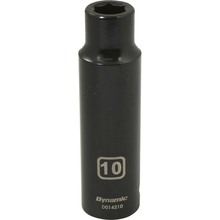 Gray Tools D014210 - 1/2" Drive 6 Point Metric, 10mm Deep Length, Impact Socket