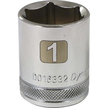 Gray Tools D016332 - 1/2" Drive 6 Point SAE, 1" Standard Length, Chrome Finish Socket