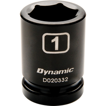 Gray Tools D020332 - 3/4" Drive 6 Point SAE, 1" Standard Length, Impact Socket