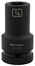 Gray Tools D025528 - 7/8'' X 1" Drive, 6 Point Deep Length, Impact Socket