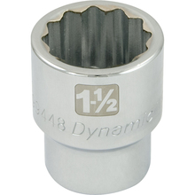 Gray Tools D099448 - 1-1/2" X 1" Drive, 12 Point Standard Length, Chrome Socket