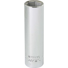 Gray Tools ML610 - 10mm X 1/4" Drive, 6 Point Deep Length, Chrome Finish Socket