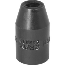 Gray Tools MP09H - 9mm X 1/2" Drive, 6 Point Standard Length, Impact Socket