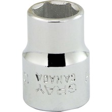 Gray Tools MT10H - 10mm X 3/8" Drive, 6 Point Standard Length, Chrome Finish Socket
