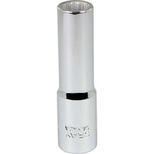 Gray Tools MTL10 - 10mm X 3/8" Drive, 12 Point Deep Length, Chrome Finish Socket