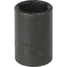 Gray Tools P2218 - 9/16" X 3/8" Drive, 6 Point Regular Length, Impact Socket