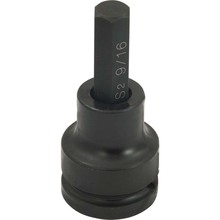 Gray Tools PB2618 - 9/16" X 3/4" Drive, Standard Length, Hex Head Socket, Black Impact