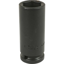 Gray Tools PL2632 - 1" X 3/4" Drive, 6 Point Deep Length, Black Impact Socket