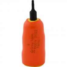 Gray Tools T609-I - T9 X 3/8" Drive Standard Length Torx Head, 1000V Insulated Socket