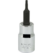 Gray Tools T609 - 3/8" Drive Standard Length Chrome Finish, T9 Torx Head Socket