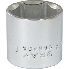 Gray Tools TH32 - 1" X 3/8" Drive, 6 Point Standard Length, Chrome Finish Socket