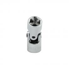 Gray Tools TU160A - 1/2" X 3/8" Drive, 6 Point Standard Length, Universal Joint Chrome Socket