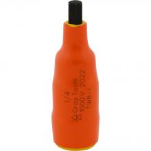 Gray Tools TW8-I - 1/4" X 3/8" Drive Standard Length Hex Head, 1000V Insulated Socket
